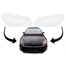 Carica l'immagine nel visualizzatore di Gallery, Trasparenti fari vetri per VW Golf VI (6) 08-12 2 pezzi