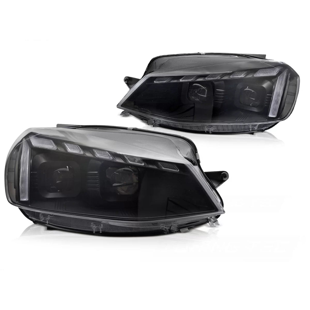 Fari anteriori luce SEQ nero compatibile VW GOLF 7 17-19