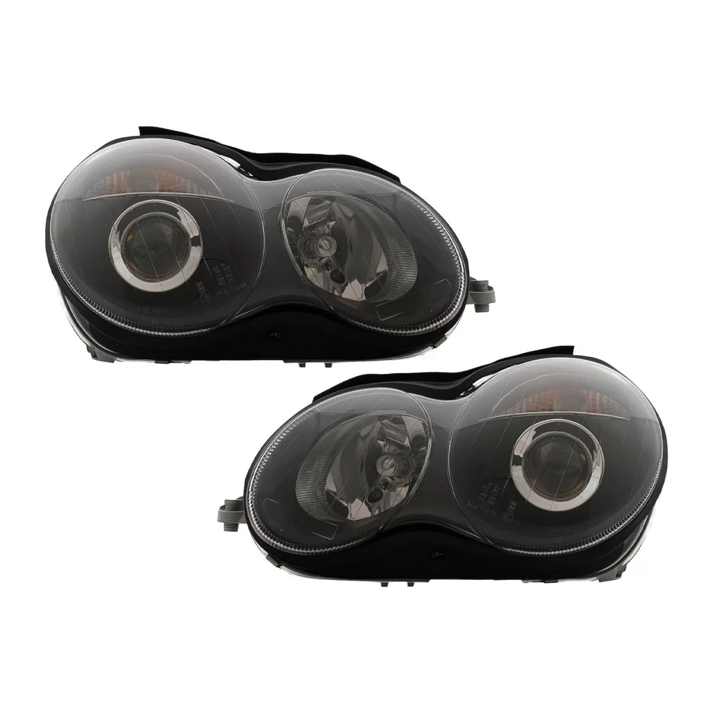 Fari anteriori per Mercedes Classe C W203 (07.2000-03.2004) nero