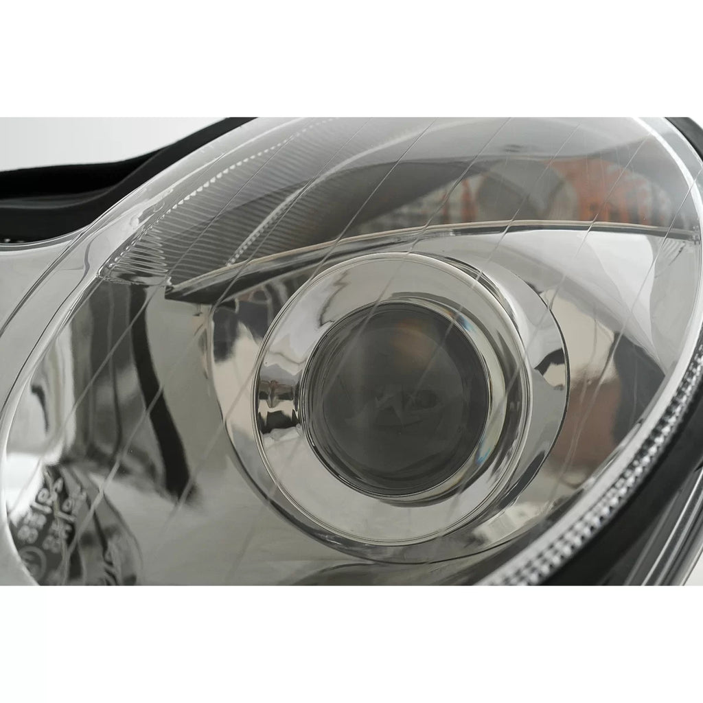 Fari anteriori per Mercedes Classe C W203 (07.2000-03.2004) cromato H7