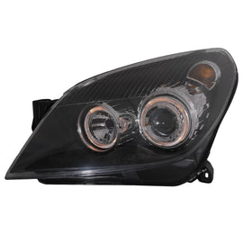 Fari anteriori per Opel Astra H (03.2004-2009) Angel Eyes 2 anelli luminosi nero