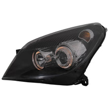 Fari anteriori per Opel Astra H (03.2004-2009) Angel Eyes 2 anelli luminosi nero