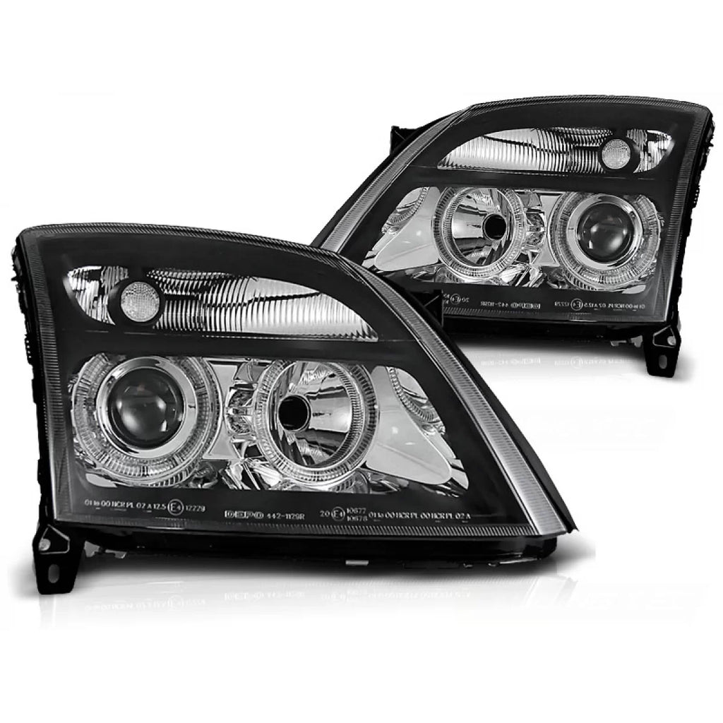 Fari anteriori OPEL VECTRA C 04.02-08.05 Angel Eyes nero