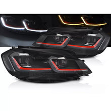 Carica l'immagine nel visualizzatore di Gallery, Fari anteriori rosso LED SEQ DRL compatibile VW GOLF VII 17-19