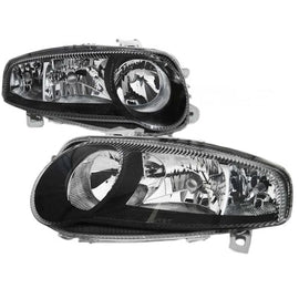 Set fari anteriori per Alfa Romeo 147 01-04 nero GTA H7/H7/H1 Depo