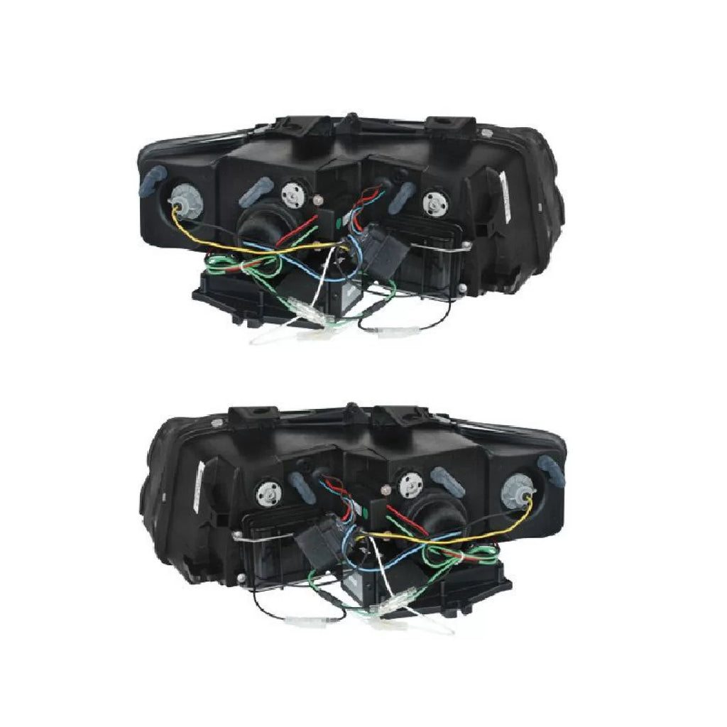 Set fari anteriori per Audi A4 B6 00-04 DRL nero H1/H1 Sonar