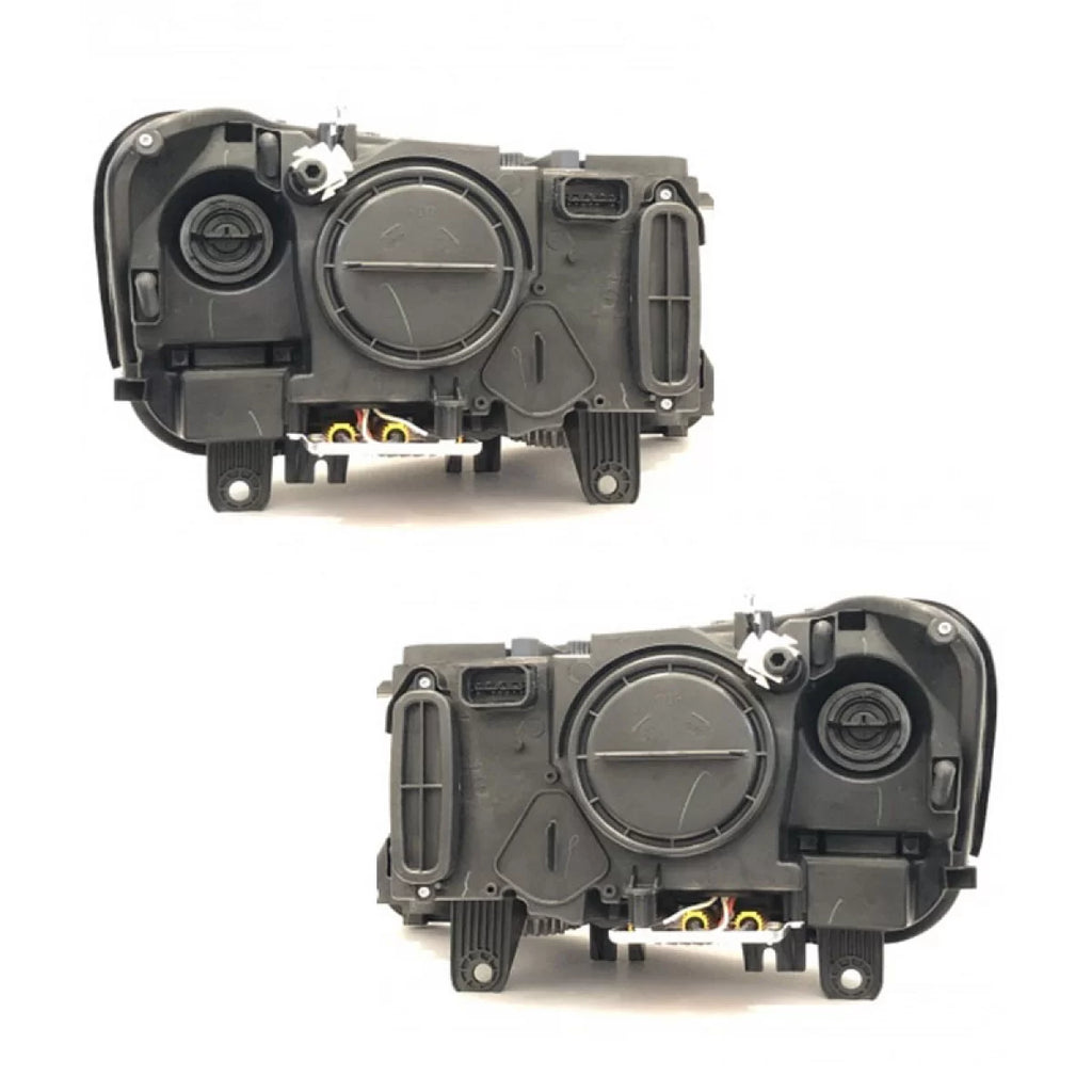 Set fari anteriori per BMW X3 F25 10-07.14 Angel Eyes nero LED