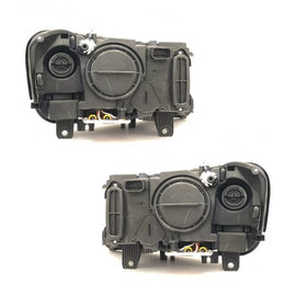 Set fari anteriori per BMW X3 F25 10-07.14 Angel Eyes nero LED