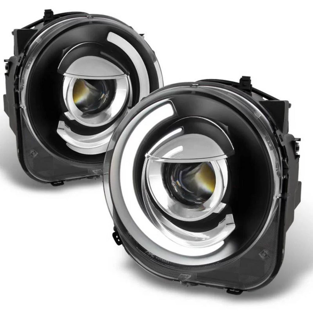 Set fari anteriori per Jeep Renegade 2014+ DRL Tube luci nero H7 manuale Akkon