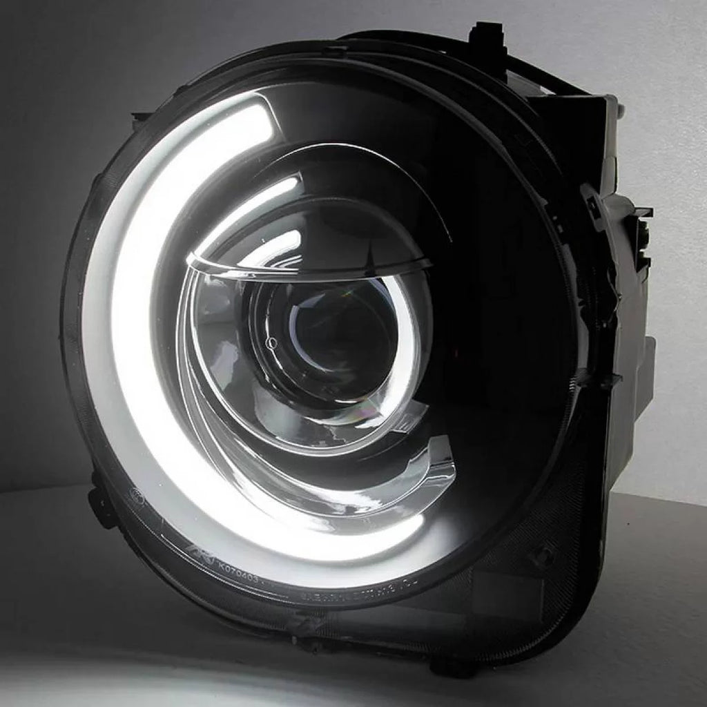 Set fari anteriori per Jeep Renegade 2014+ DRL Tube luci nero H7 manuale Akkon
