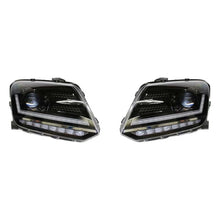 Set fari anteriori per VW Amarok 2010+ DRL Full LED alogeno versione nero LEDHL107-BK RHD guida a destra Osram Ledriving