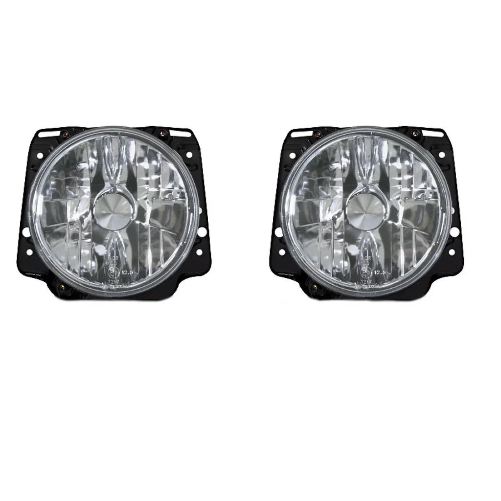 Set fari anteriori per VW Golf 2 83-92 trasparente vetro H4 manuale Depo