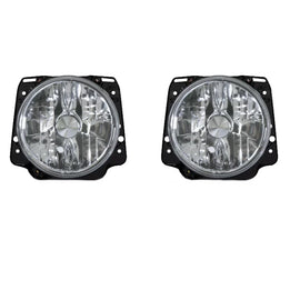 Set fari anteriori per VW Golf 2 83-92 trasparente vetro H4 manuale Depo