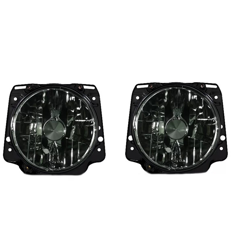 Set fari anteriori per VW Golf 2 83-92 fumé trasparente vetro H4 manuale Depo