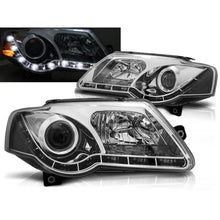 Carica l'immagine nel visualizzatore di Gallery, Fari anteriori TRUE DRL cromato compatibile VW PASSAT B6 3C 03.05-10