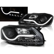 Fari anteriori a guida di luce nero compatibile VW PASSAT B7 10.10-10.14