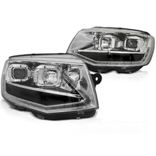 Fari anteriori a guida di luce cromato DRL SEQ compatibile VW T6 15-19