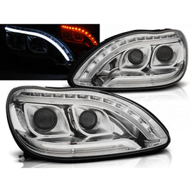 Fari anteriori a guida di luce cromato compatibile MERCEDES W220 S-Classe 09.98-05.05