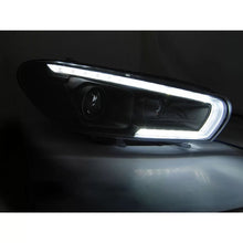 Fari anteriori tube SEQ LED per Volkswagen Scirocco 2008-2014 nero