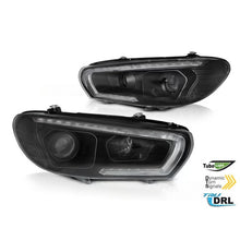 Fari anteriori tube SEQ LED per Volkswagen Scirocco 2008-2014 nero
