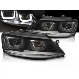 Fari anteriori U-LED luci DRL compatibile VW JETTA VI 11-18