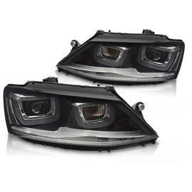 Fari anteriori U-LED luci DRL compatibile VW JETTA VI 11-18