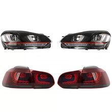 Fari anteriori per VW Golf 6 VI (2008-2013) Golf 7 3D LED DRL U-design GTI con fanali posteriori Full LED R20