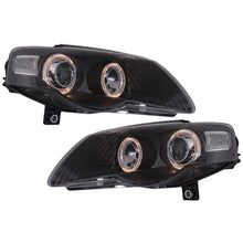 Fari anteriori per VW Passat B6 3C (03.2005-2010) 2 anelli luminosi nero