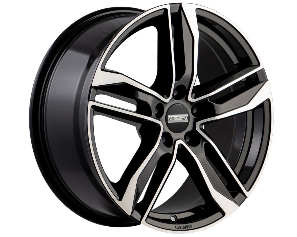 Cerchio in Lega Fondmetal INSPIRED HEXIS (FMI01) 18x8 ET48 5x112 GLOSSY BLACK MACHINED