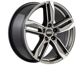Cerchio in Lega Fondmetal INSPIRED HEXIS (FMI01) 18x8 ET48 5x112 GLOSSY TITANIUM MACHINED