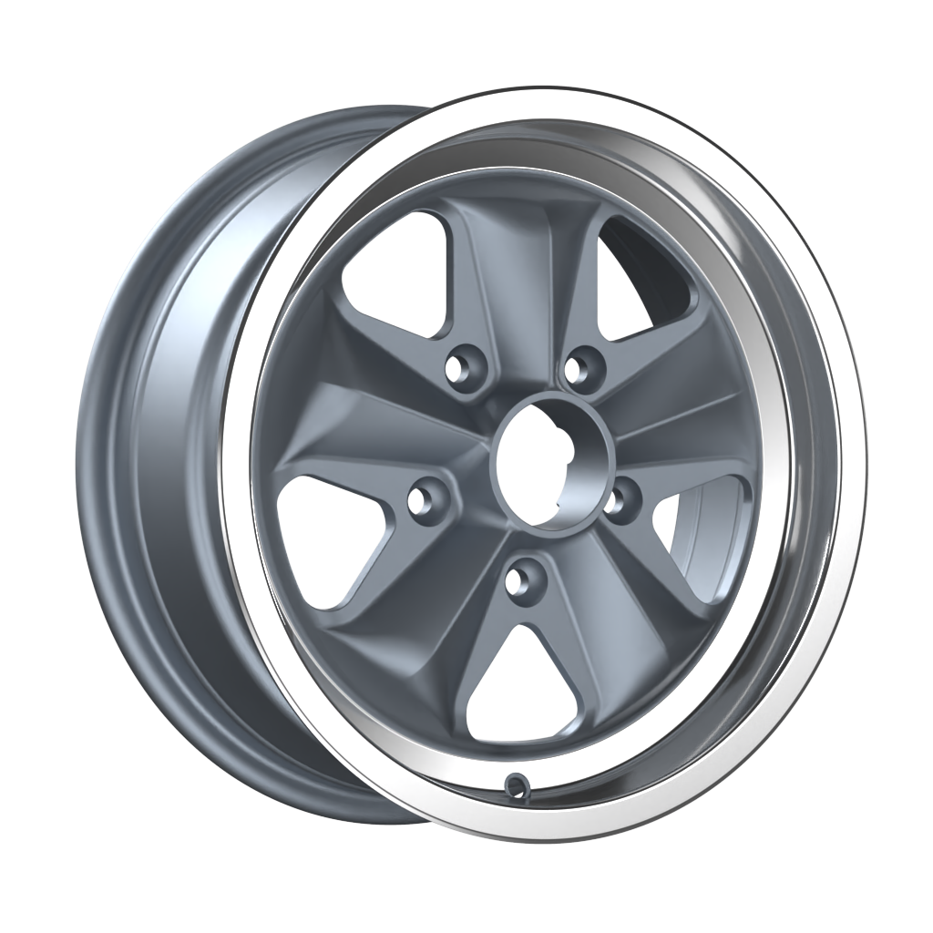 Cerchio in Lega Fondmetal -classic- CLASSIC HF15 15x5 ET48 5x130 MATT SILVER MACHINED LIP