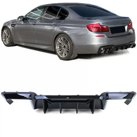 Alto Performance Duplex lucido posteriore diffusore compatibile BMW Serie 5 F10 F11 550i M550d