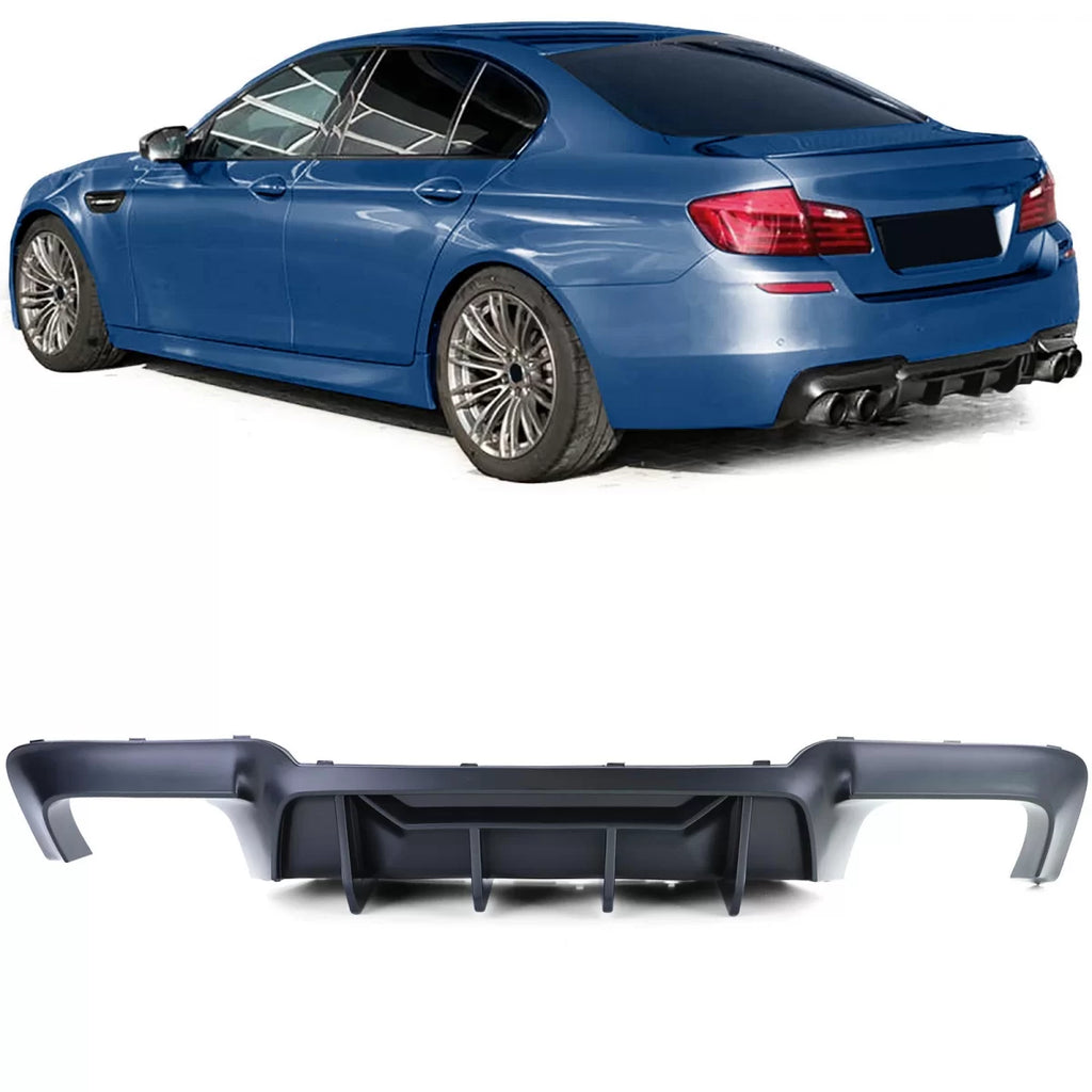 Alto Performance Duplex opaco posteriore diffusore compatibile Serie 5 BMW F10 F11 550i M550d