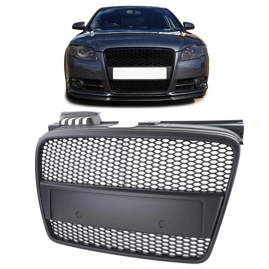 Nido d’ape griglia nero per Audi A4 B7 04-07 + Cabriolet