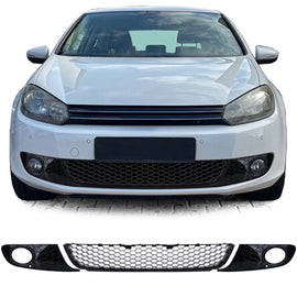Nido d’ape griglia lucido per paraurti Fendinebbia per VW Golf 6 08-13