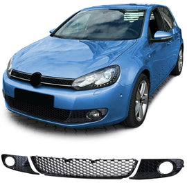 Nido d’ape griglia lucido per paraurti Fendinebbia per VW Golf 6 08-13