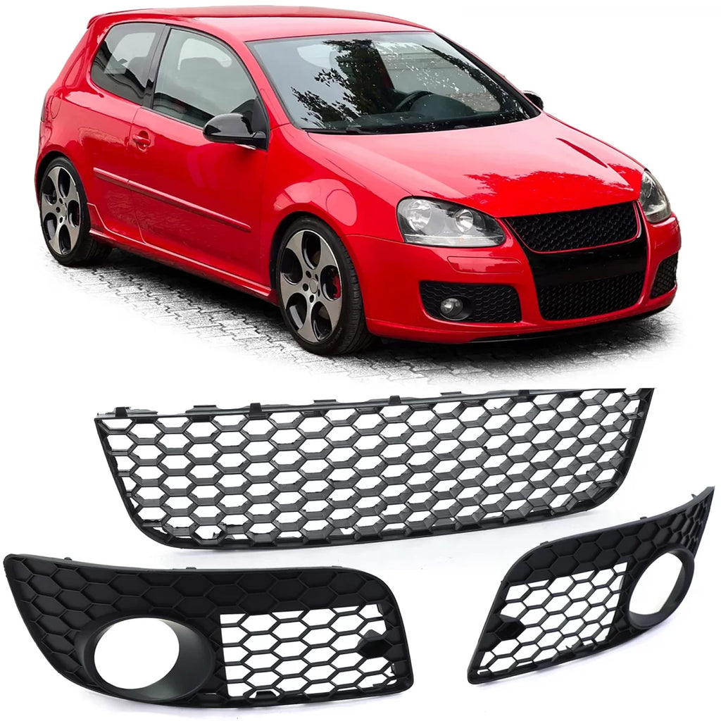 Nido d’ape rete griglia paraurti set per VW Golf 5 GTI 04-09