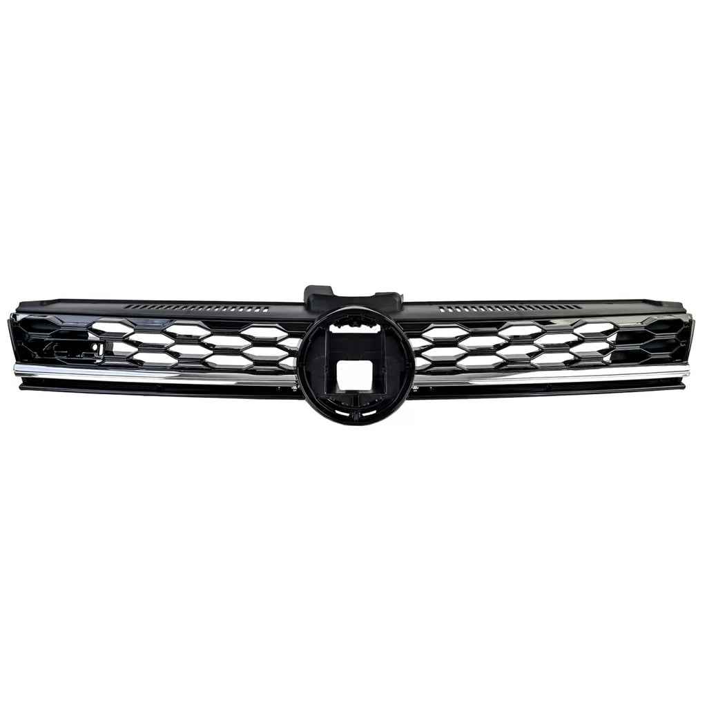 Nido d’ape radiatore griglia Nero lucido con cromato modanatura per VW Golf 7 restyling 17-20