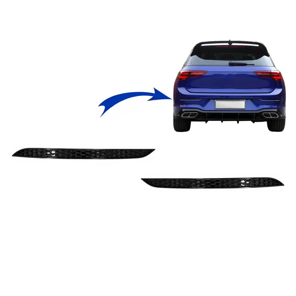 Nido d’ape Paraurti posteriore catarifrangente copertura per VW Golf 8 VIII hatchback (2020 e successivi)