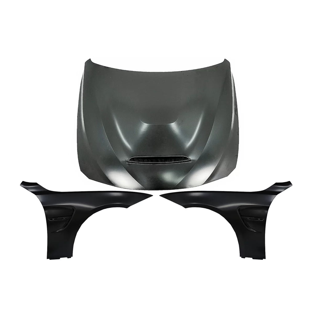 Cofano cofano con Parafanghi anteriori nero per BMW Serie 4 F32 F33 F36 (2013-2017) M3 M4 GTS stile