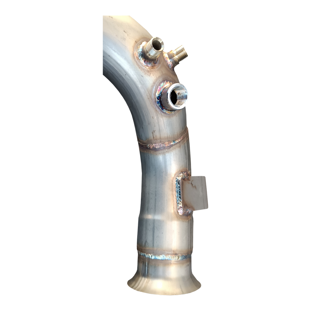 Saldature downpipe House-Tuning MB acciaio inox