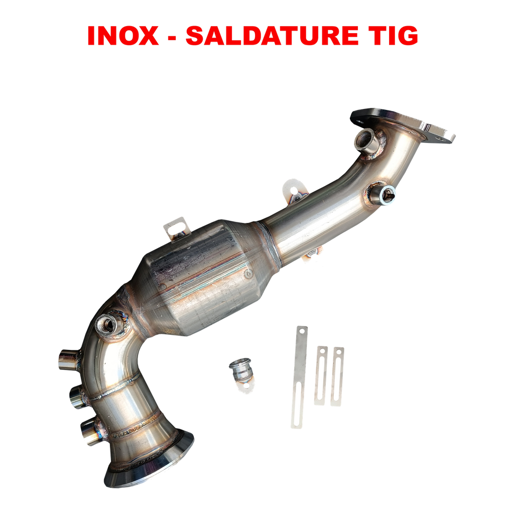 Downpipe House-Tuning AL1K con catalizzatore 200 celle per Alfa Romeo Giulia e Stelvio 2.2 JTD