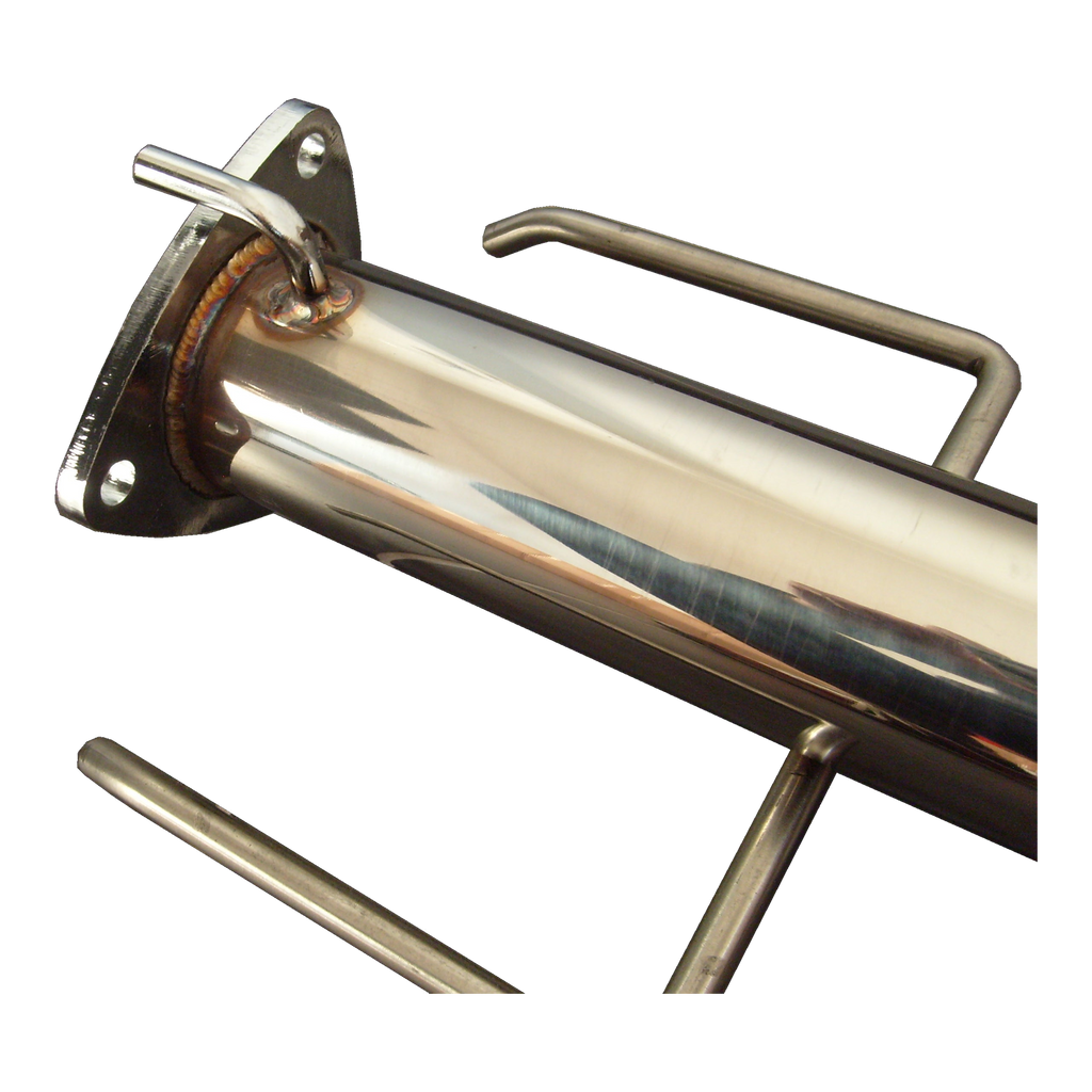 Downpipe House-Tuning T2A in acciaio inox spazzolato per Alfa Romeo 159 1.9 JTDm