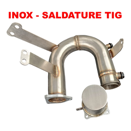 Downpipe House-Tuning VA5 in acciaio inox per Audi A4 B9 2.0 TDI