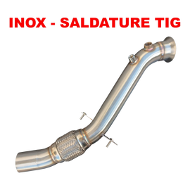 Downpipe House-Tuning T8 in acciaio inox per BMW 2.0d N47