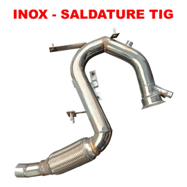 Downpipe House-Tuning MC2 in acciaio inox per Mini 1.6 diesel N47C16