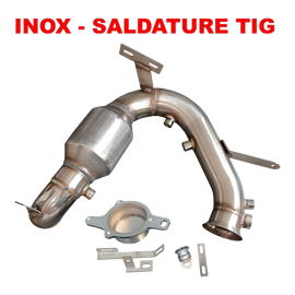 Downpipe con catalizzatore 200 celle House-Tuning T18BK per Nissan 1.5 dCi Adblue