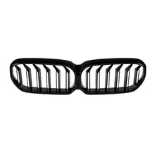 Iconic Glow illuminato Griglie a doppio rene per BMW Serie 5 G30, G31 2020-2023, nere lucide