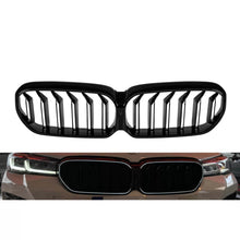 Iconic Glow illuminato Griglie a doppio rene per BMW Serie 5 G30, G31 2020-2023, nere lucide