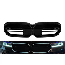Carica l'immagine nel visualizzatore di Gallery, Iconic Glow illuminato Griglie a doppio rene per BMW Serie 5 G30, G31 2020-2023, nere lucide